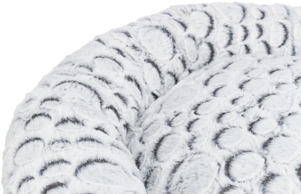 Trixie Mila bed, round, plush, ø 60 cm, white-grey