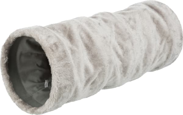 Trixie Playing tunnel, plush, ø 22 × 60 cm, grey