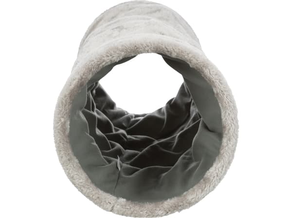 Trixie Playing tunnel, plush, ø 22 × 60 cm, grey