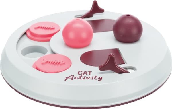 Trixie Cat Activity FlipBoard strategispil,ø23cm,berry/pink/lysegrå
