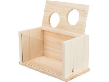 Trixie Sand bad, mus/hamster, træ, 20 × 12 × 12 cm