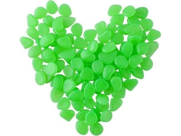 Iso Trade Glowing stones - set of 100 green