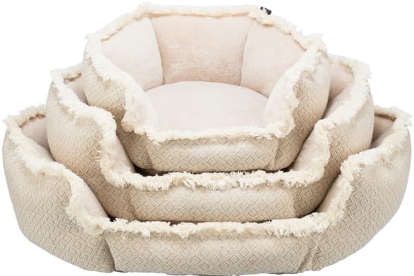 Trixie Boho bed, square, 80 × 80 cm, beige
