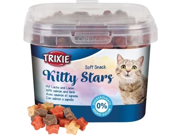 Trixie Soft Snack Kitty Stars, 140 g - (12 pk/ps)