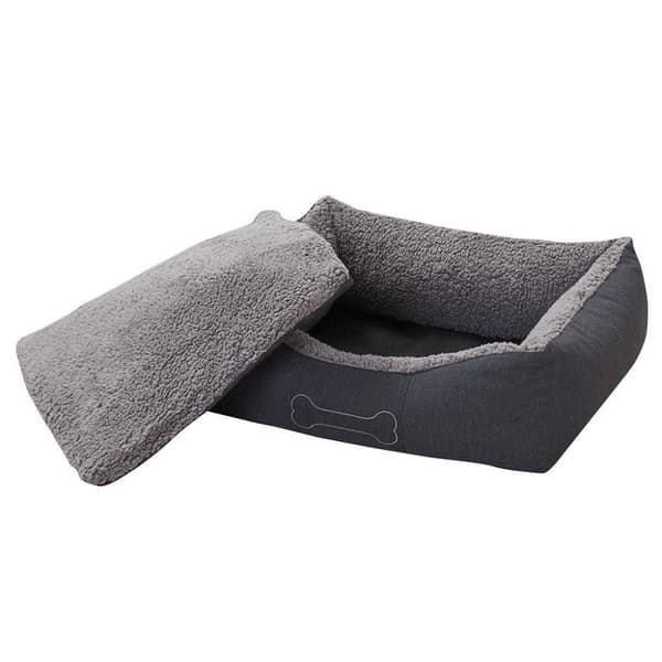 Sun Garden Luxury Hundekurv Lucky + Pude 59x67x20cm Grå