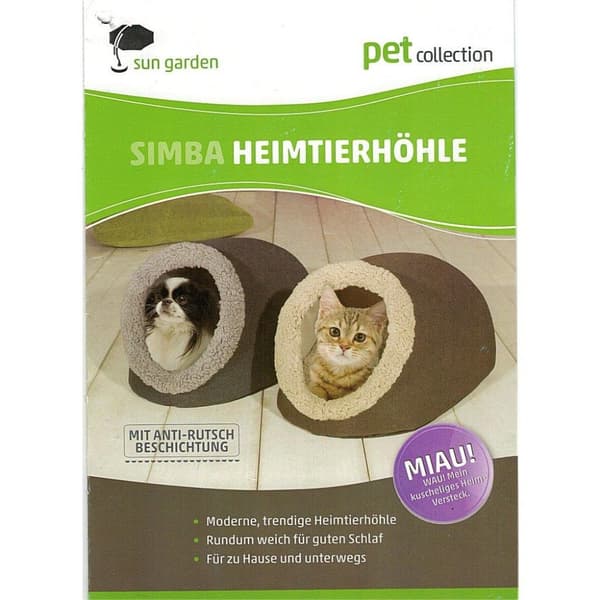 Sun Garden Simba Pet Den 45x40x32cm ruskea/beige