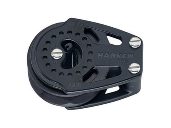 Harken Carbo Ratchet Blok 40 mm enkelt, skildpadde