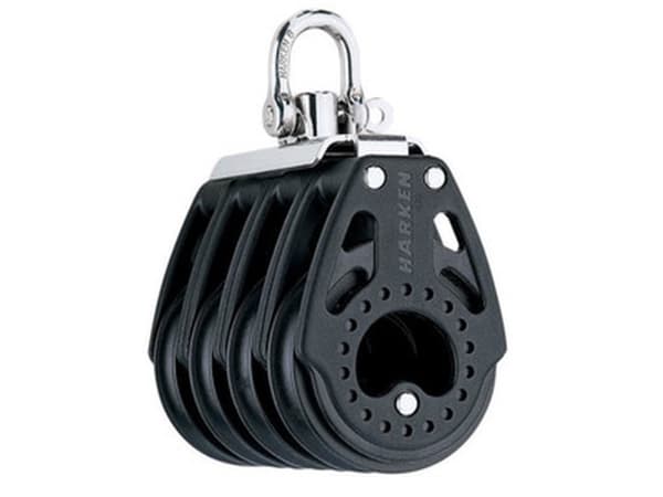 Harken Carbo Blok 57 mm firedobbelt, svirvel