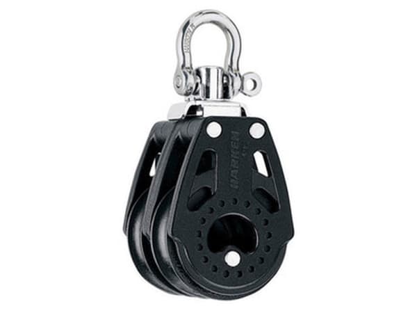 Harken Carbo Blok 40 mm dobbelt, svirvel