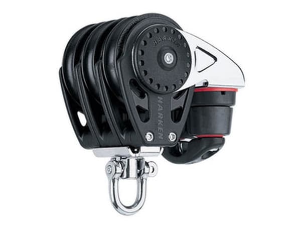 Harken Carbo Blok 57 mm tripel, svirvel, Cam-Cleat