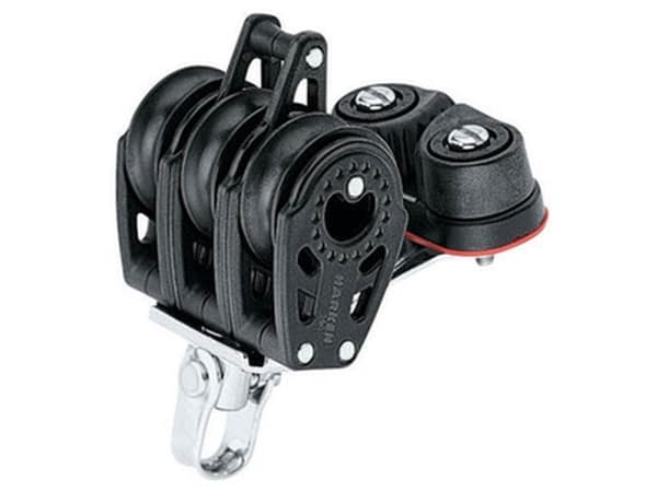 Harken Carbo Blok 29 mm tripel, hunsvot, Carbo-Cam