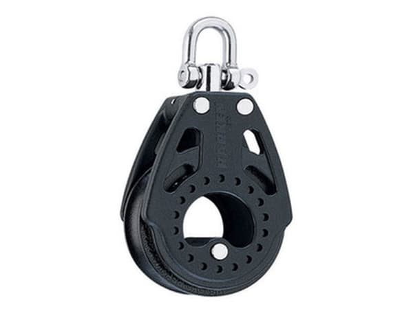 Harken Carbo Block 57 mm, yksiosainen, kääntyvä, kääntyvä