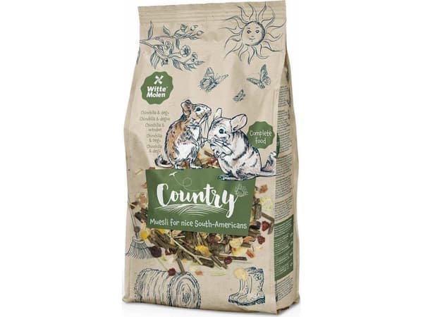 Witte Molen Country basismat for chinchillaer 850g (652723)