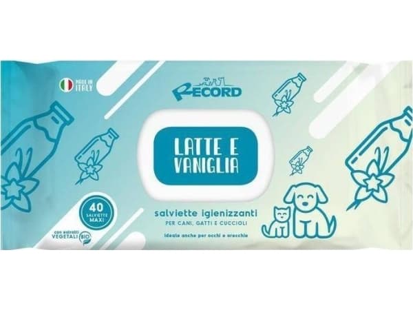 RECORD Italy RECORD NEW vaniljmjölk våtservetter XL 40st ANTIBACTERIAL