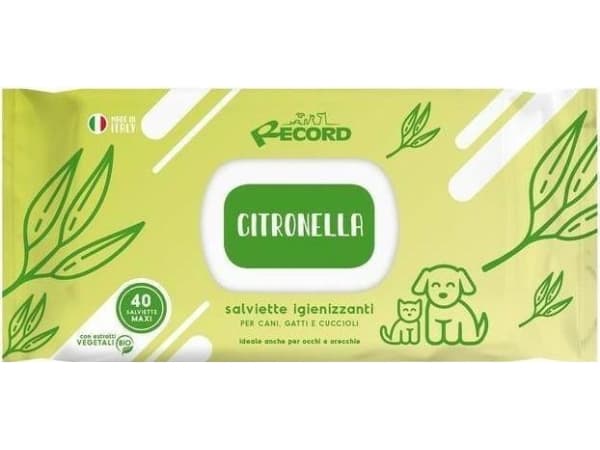 Record Italia RECORD WIPES NY LEMONGRASS XL 40stk ANTIBAKTERIELL