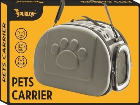 Purlov hunde-/katteveske - Grå