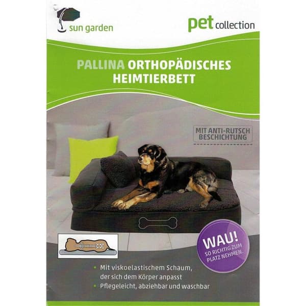 Sun Garden Pallina Ortopædisk Hundepude 100x80x27 cm Brun/Beige