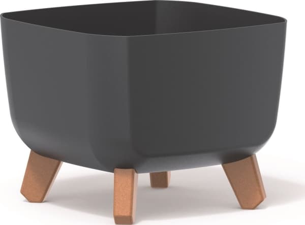 Prosperplast Flower pot GRACIA SQUARE - anthracite