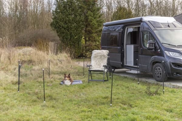 Trixie Mobile dog fence, 15 m, black
