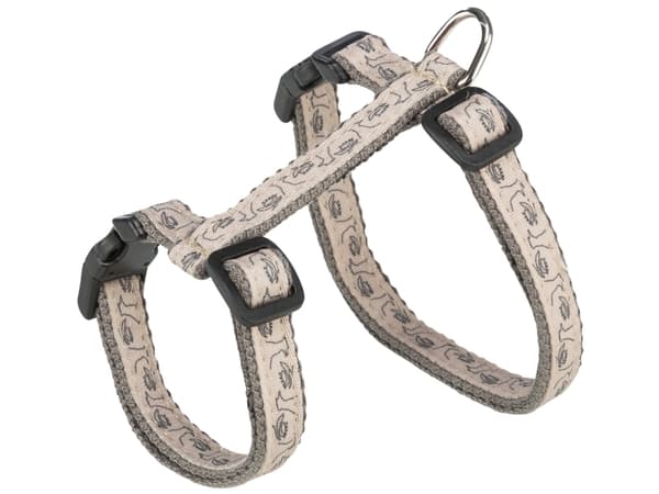 Trixie Cat harness with lead, 27–45 cm/13 mm, 1.20 m, grey/beige