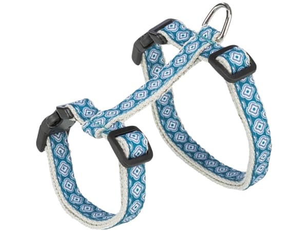 Trixie Cat harness with lead, 27–45 cm/13 mm, 1.20 m, grey/blue