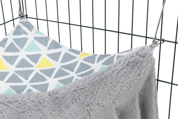 Trixie Sunny hule m/hengekøye, hamster, 41×27×23 cm, flerfarget/grå