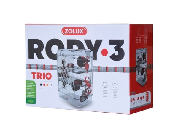 ZOLUX Cage RODY3 TRIO rød farge