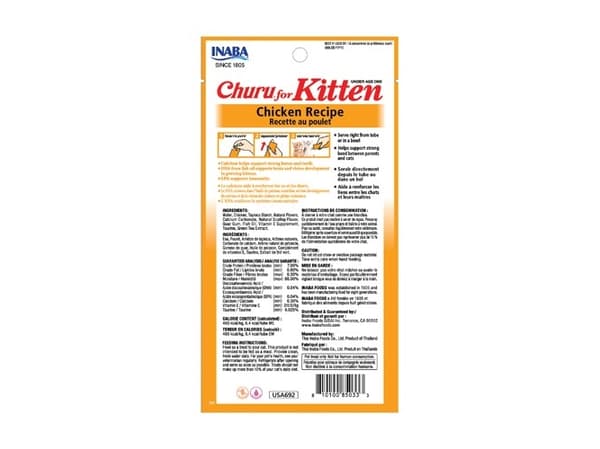 INABA Churu Kitten Kyckling - kattgodis - 4x14g