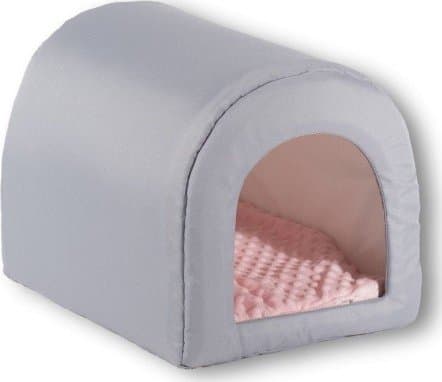 GO GIFT seng til katte og hunde - lysegrå - 40 x 33 x 29 cm