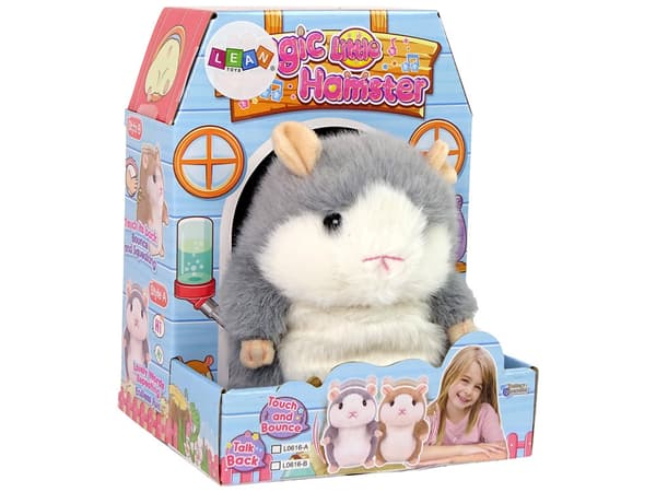 Interactive Talking Hamster Brown Plush Repeating Words