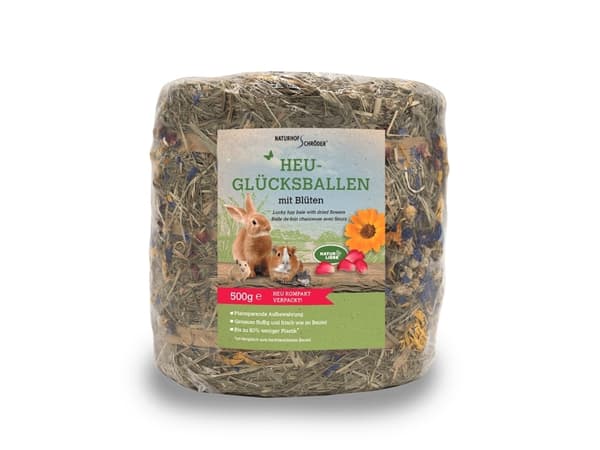 Naturhof Lykke Hø - høballe med blomster (500g)