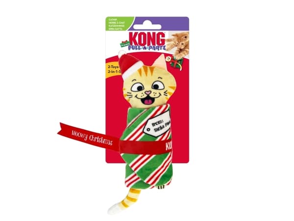Kong Kattleksak Holiday Pull-a-partz Flerfärgad
