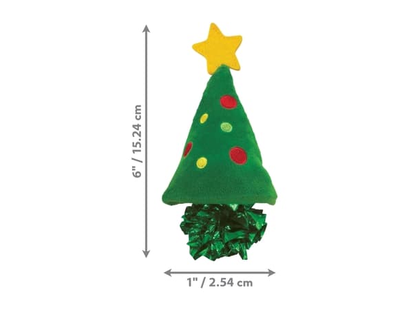 Kong Kattleksak Crackles Christmas Tree Grön