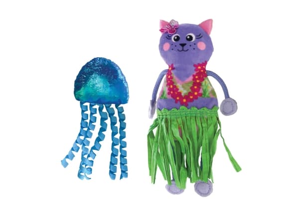 Kong Kattleksak Tropics Hula 2p Flerfärgad 20cm