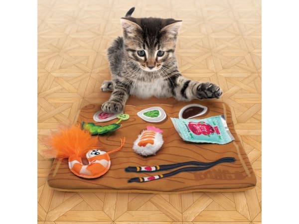 Kong Kattleksak Pull-a-partz Sushi Flerfärgad 30cm