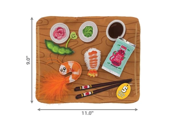 Kong Kattleksak Pull-a-partz Sushi Flerfärgad 30cm