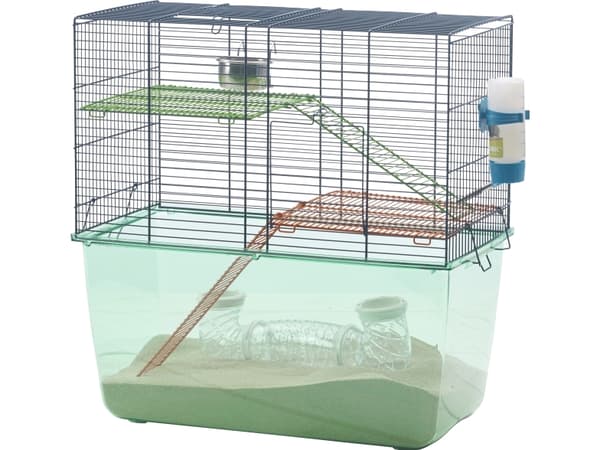 Savic Habitat gerbil&hamster 26x52x52,5 blå wire