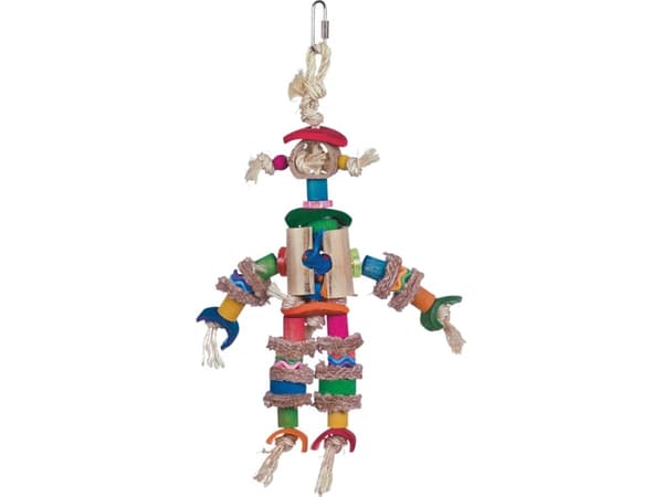 Vadigran Bird Toy Scarecrow multicoloured 29cm