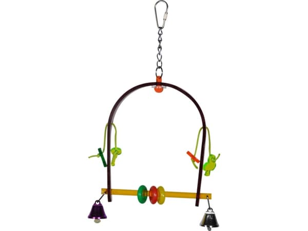 Vadigran Bird Toy plexi Swing multi color 26cm
