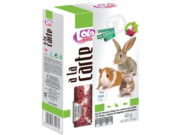 Lolo Pets A la carte-flingor - rödbetor 40 g