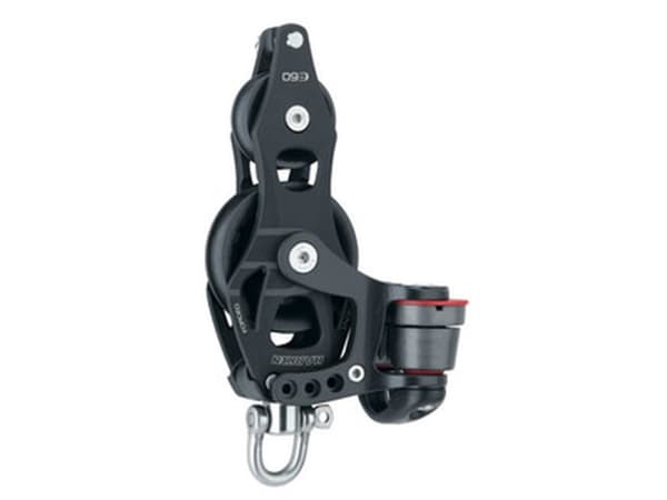 Harken Element blok 60 mm violin m. svirvel, Cam-C