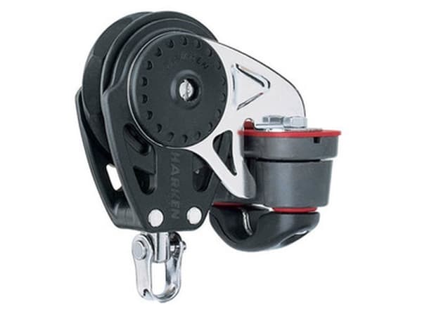 Harken Carbo Ratchamatic Blok 75 mm enkelt/svirvel