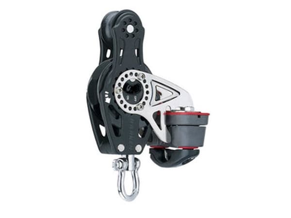 Harken Carbo Ratchet Blok 75 mm enkelt, violin, Ca