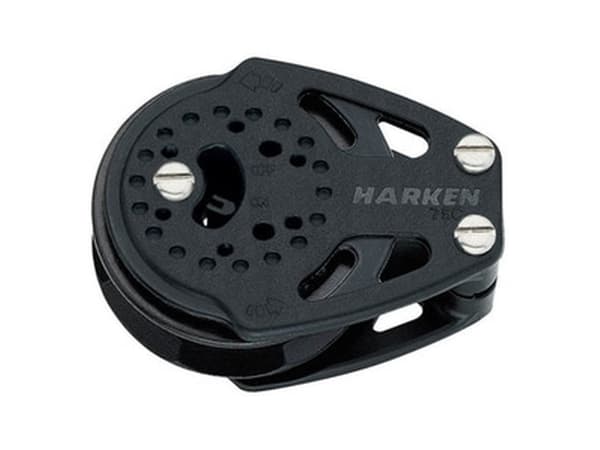 Harken Carbo Ratchet Block 75 mm yksittäinen, kilpikonnainen