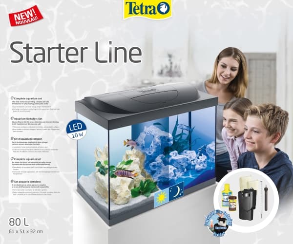 Tetra Starter Line Tank LED 80L, sort
