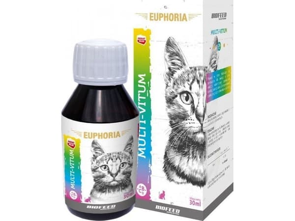 BIOFEED Euphoria Multi-Vitum Cat - vitaminer för katter - 30 ml
