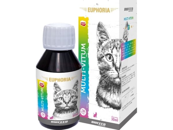 BIOFEED Euphoria Multi-Vitum Cat - vitaminer för katter - 30 ml