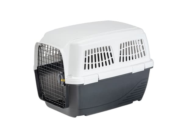 Ferplast Dog Carrier CLIPPER 4 - Medium hundetransportkasse til luftfart, bil og tog, godkendt af IATA, maks. 20 kg