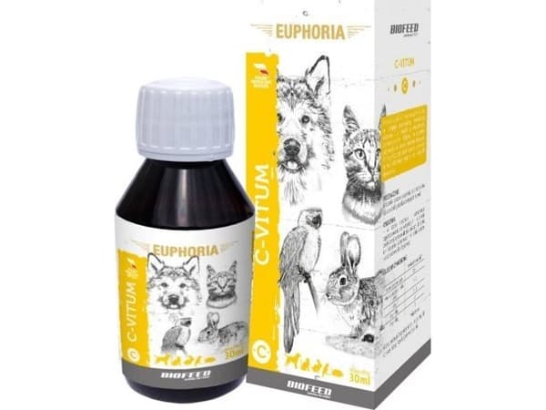 BIOFEED Euphoria C-Vitum - vitaminer til hunde og katte - 30ml