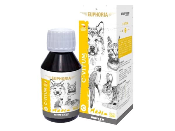 BIOFEED Euphoria C-Vitum - vitaminer til hunde og katte - 30ml